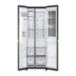 Lg REFRIGERADORA SIDE BY SIDE NEGRA DE 22.4P³ INSTAVIEW DOOR IN DOOR CRAFT ICE VS25XH